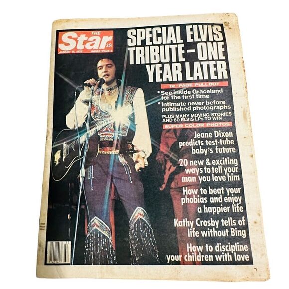 Vintage 1978 Elvis Memorial. The Star magazine - Picture 2 of 8